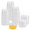 300 Sets 4oz Portion Cups with Lids, BPA-free Clear Disposable Plastic Cups for Souffle, , Meal Prep, Portion Control, Salad Dressing, Slime, Condiment Container